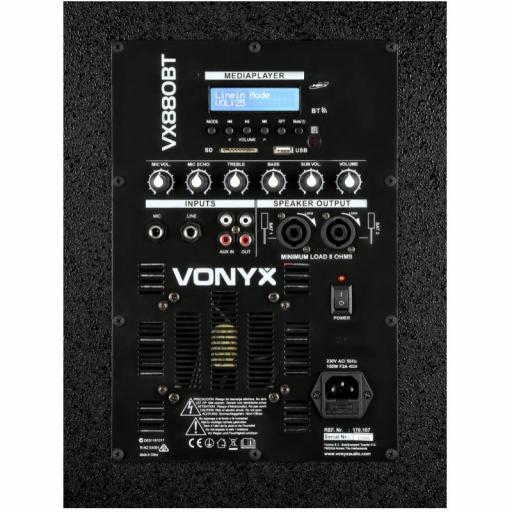Vonyx Vx880Bt Sistema de Sonido Amplificado 500W Mp3/BlueTooth [3]