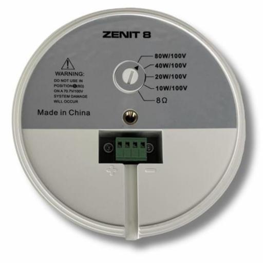 Ks Technology Zenith 8 White Altavoz Colgante 8" 80W @8 Ohms/L100V [2]
