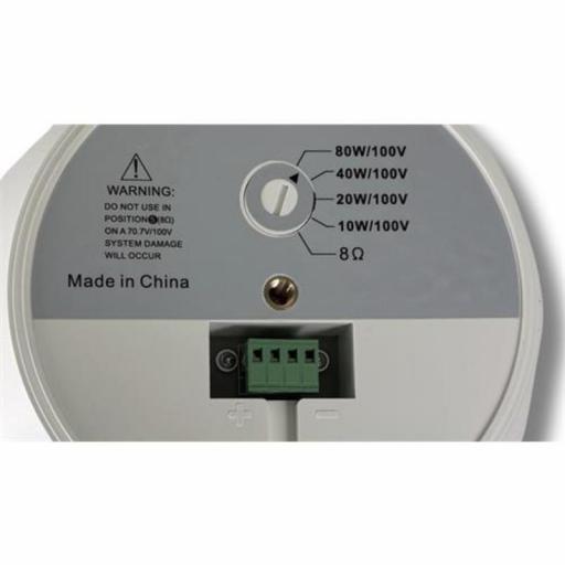 Ks Technology Zenith 8 White Altavoz Colgante 8" 80W @8 Ohms/L100V [3]