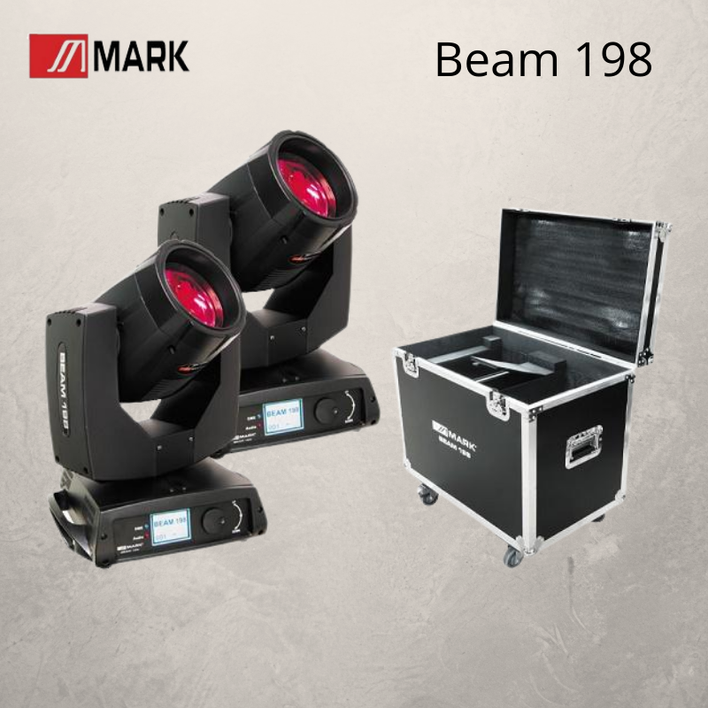 Mark Beam 198 Cabeza Móvil (2 uds. + Flight Case)