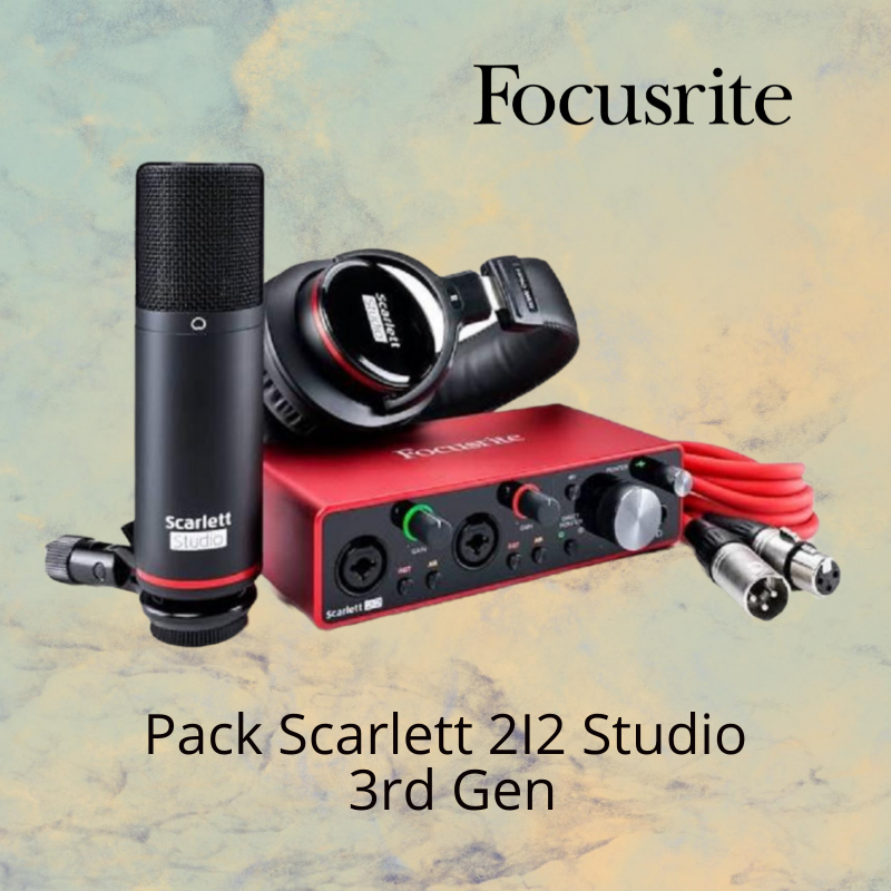 Pack Scarlett 2I2 Studio 3rd Gen