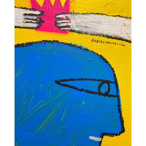 2 REYES. Originales sobre madera 40 x 40 x 3,5 cm  [1]