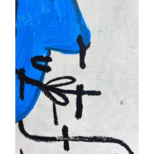 ¡BASTA!. Original sobre madera 40 x 40 x 3,5 [1]