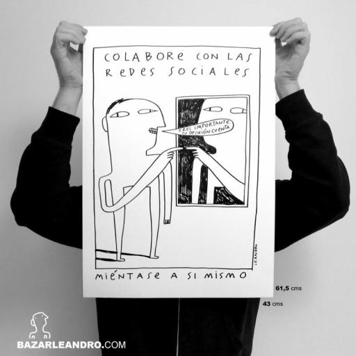 COLABORE CON LAS REDES SOCIALES. Ilustración original. [0]