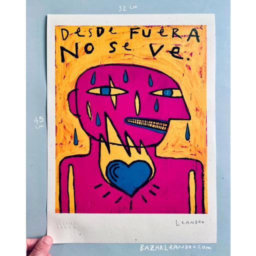 DESDE FUERA NO SE VE.  (A3 plus 32 x 45 cms)