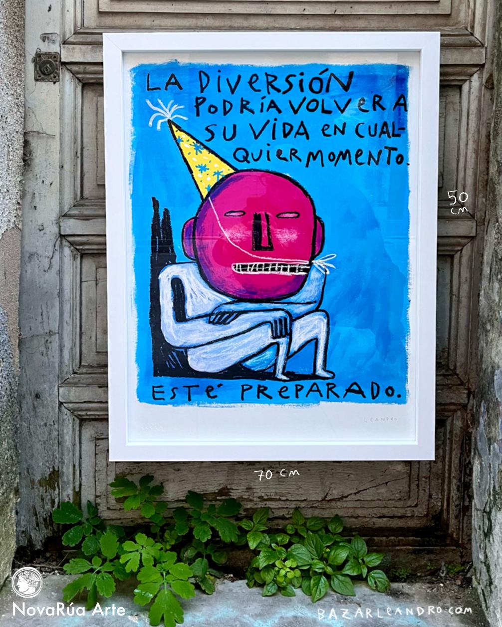 DIVERSIÓN (Poster ENMARCADO. 50 x 70 cm)