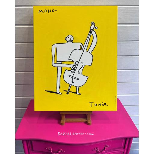 MONO-TONÍA. Original sobre lienzo. 40 x 50 cm. 