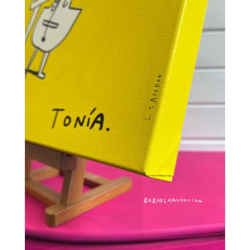 MONO-TONÍA. Original sobre lienzo. 40 x 50 cm.  [3]