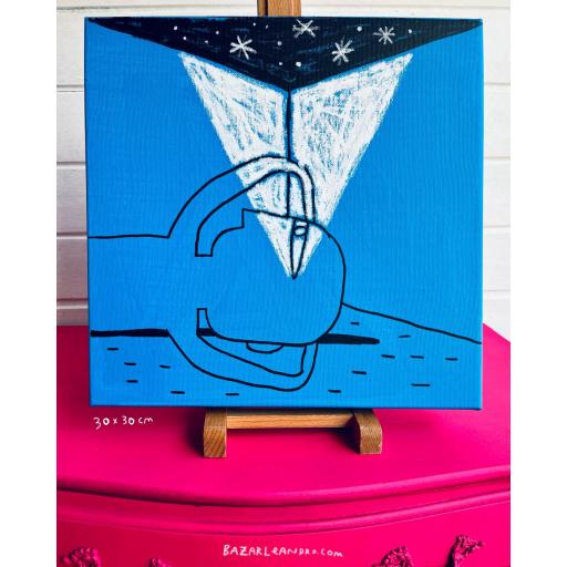 ZINE. Original sobre lienzo, 30 X 30 cms. [0]