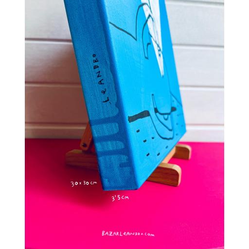 ZINE. Original sobre lienzo, 30 X 30 cms. [1]