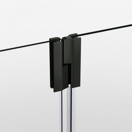 Mampara ducha fijo SCREEN + puerta con bisagras, cobre, blanco, níquel, titanio.  [7]