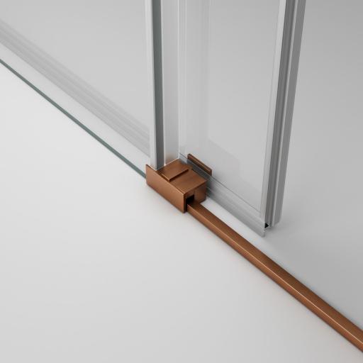 Mampara Basic frontal corredera, cobre, oro, níquel [3]