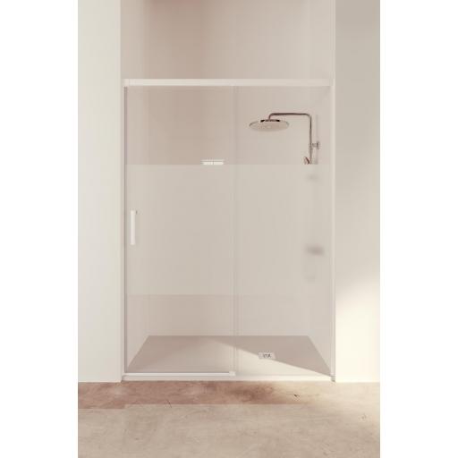 TREBAN frontal mampara fijo + corredera en oro rosa y más [2]