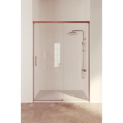 TREBAN frontal mampara fijo + corredera en oro rosa y más [0]