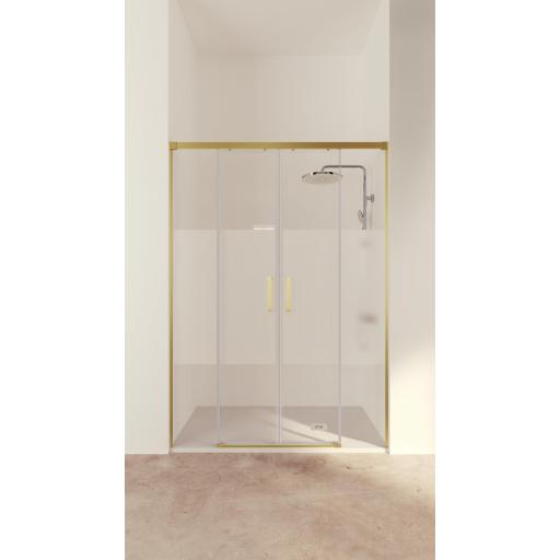 Mampara ducha Treban 2 fijos + 2 correderas centrales [3]