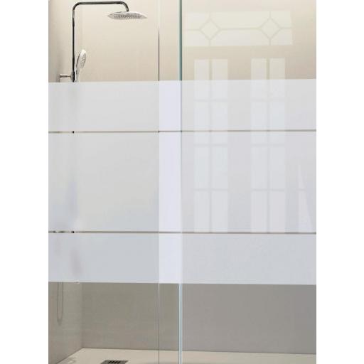 Mampara ducha fijo Fresh FR633 Gun Metal, Bronce y Oro Cepillado [4]