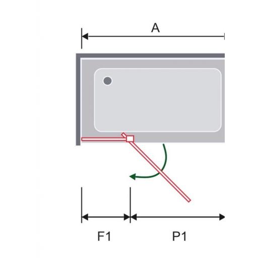 Mampara PIVOT PV503 (fijo + puerta) [2]