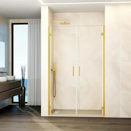 Mampara abatible 2 hojas ducha GLASS COMBI 1, todos los colores [3]