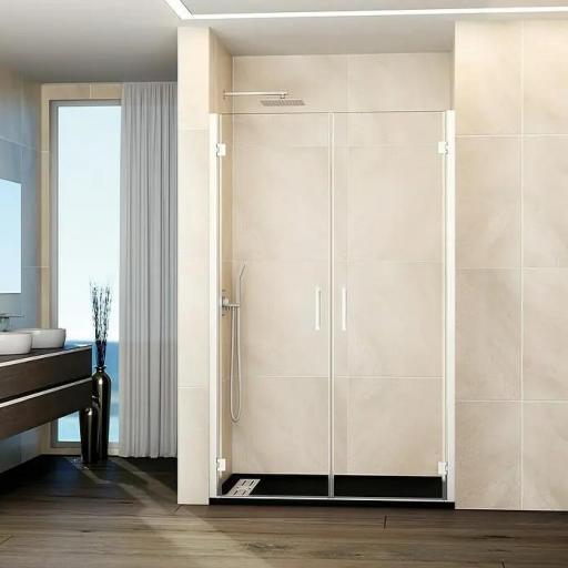 Mampara abatible 2 hojas ducha GLASS COMBI 1, todos los colores [5]