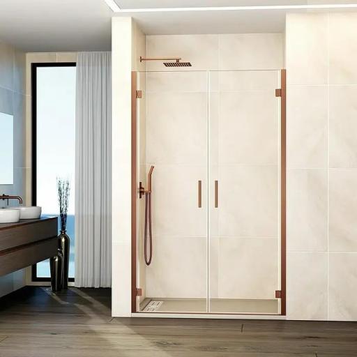 Mampara abatible 2 hojas ducha GLASS COMBI 1, todos los colores [1]