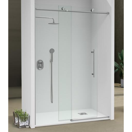 BABILON mampara corredera acero inox cepillado [0]