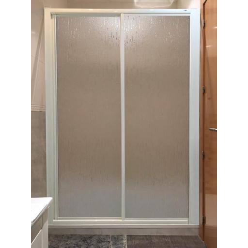 Mampara ducha acrílico fijo + corredera | SOFIA 2P [0]