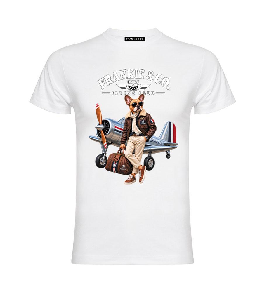 Camiseta de hombre bulldog aviador