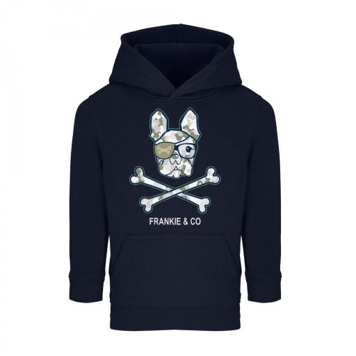 Sudadera kids capucha military bulldog