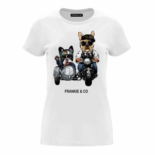 Camiseta de mujer motorbike dogs