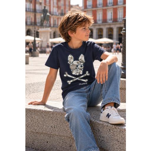 Camiseta de niño military bulldog