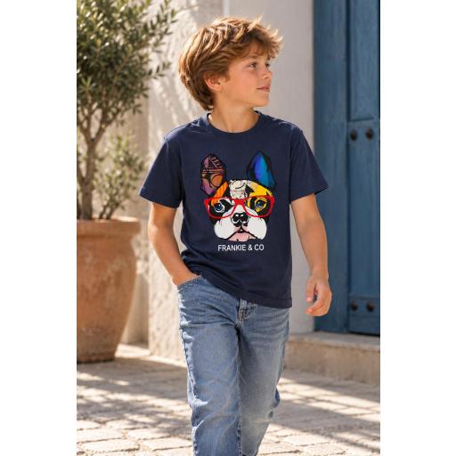 Camiseta de niño bulldog francés