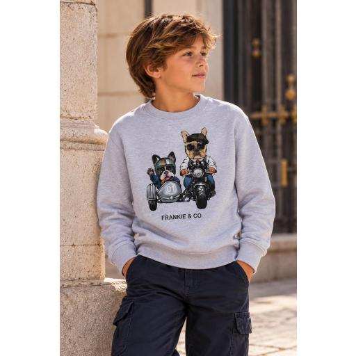 Sudadera Kids motorbike dogs [0]