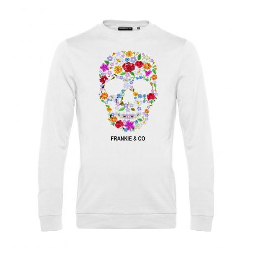 Sudadera de hombre skull flowers