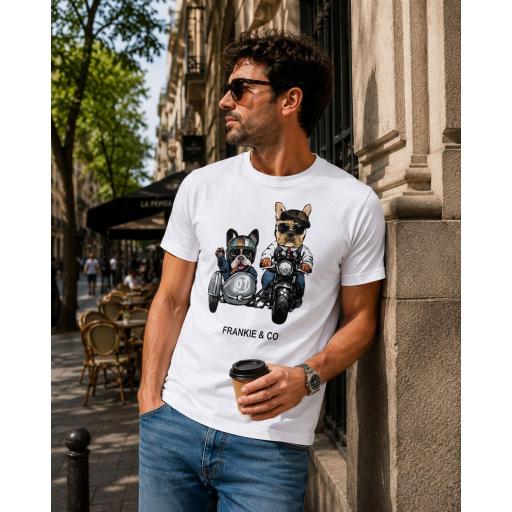Camiseta de hombre motorbike dogs [1]