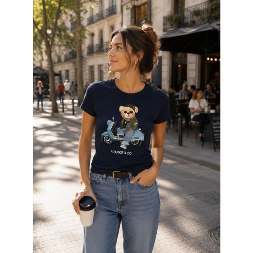 Camiseta de mujer vespa bear [1]