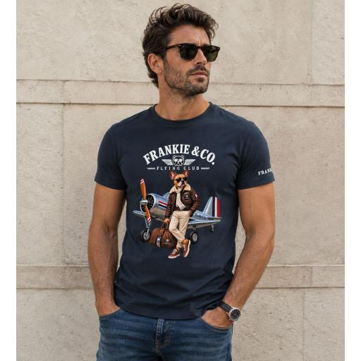 Camiseta de hombre bulldog aviador [1]