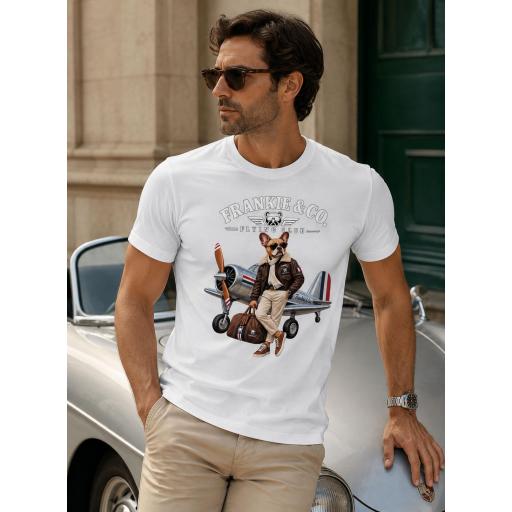Camiseta de hombre bulldog aviador [1]