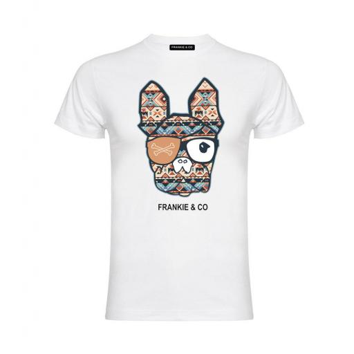 Camiseta de hombre bulldog étnico