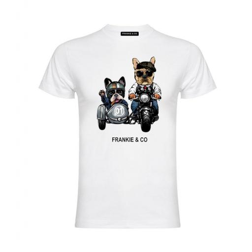 Camiseta de hombre motorbike dogs