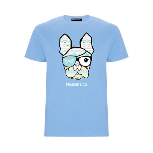 Camiseta de hombre bulldog étnico