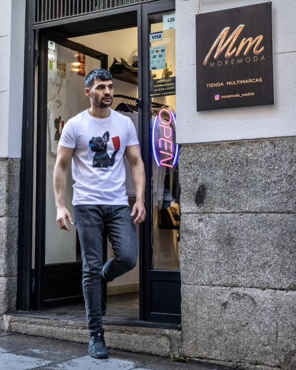 Comprar Camiseta de hombre bulldog frances: 29,95 € - FRANKIE & CO