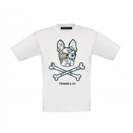 Camiseta de niño military bulldog