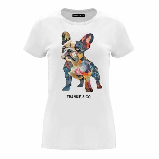 Camiseta de mujer bulldog colors
