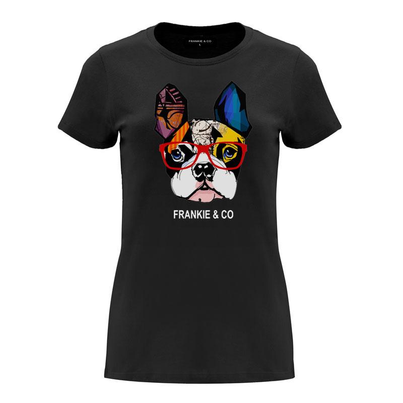 Camiseta de mujer bulldog francés