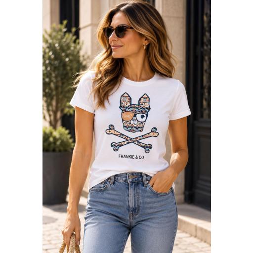 Camiseta de mujer print étnico