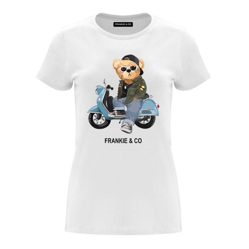 Camiseta de mujer vespa bear