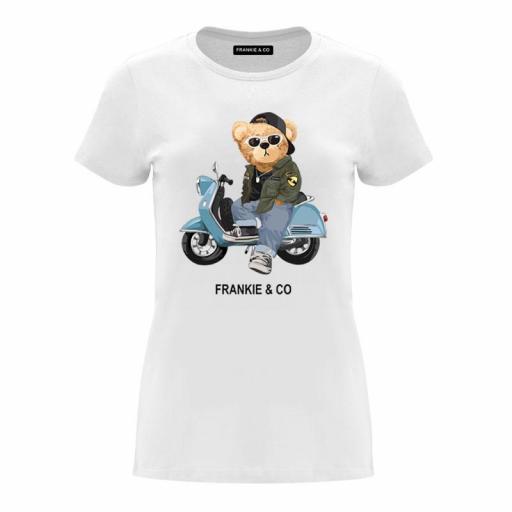 Camiseta de mujer vespa bear [0]