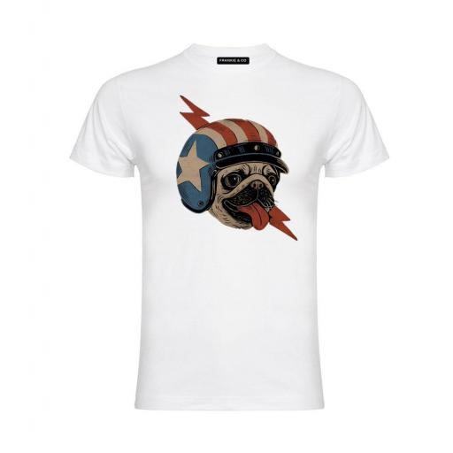 Camiseta de hombre Rider pug [0]