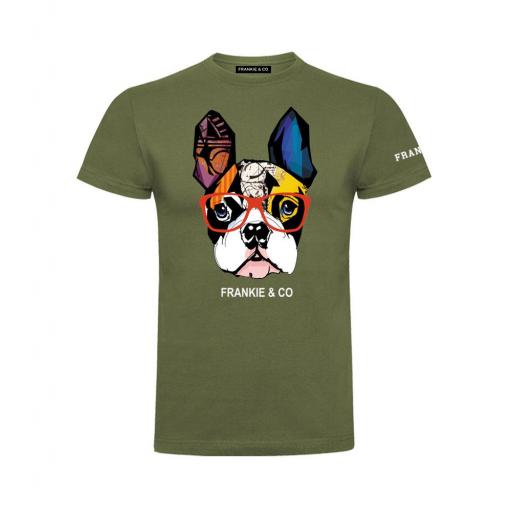 Camiseta de hombre bulldog frances