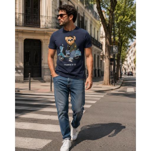 Camiseta de hombre vespa bear [2]